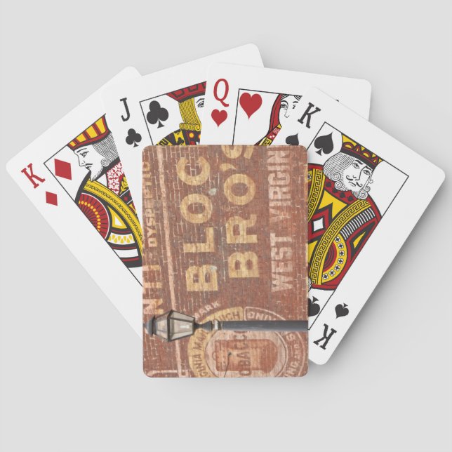 Jeu De Cartes Publicités sur le côté d'un bâtiment (dos)