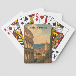 Jeu De Cartes Pula Croatie Istria Europe Voyage Antique
