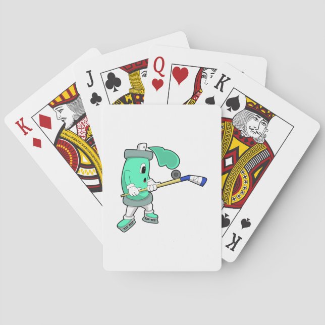 Jeu De Cartes Pulvérisateur de glace au hockey sur glace avec bâ (dos)