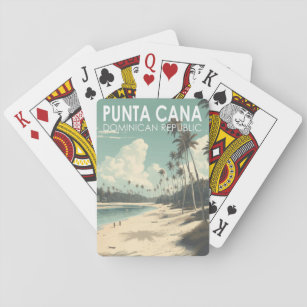 Jeu De Cartes Punta Cana République Dominicaine Travel Art Vinta