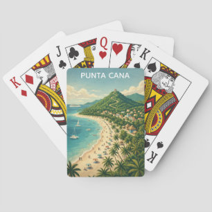 Jeu De Cartes Punta Cana République dominicaine Tropical Vintage