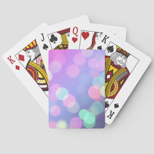 Jeu De Cartes Purple Bokeh Lights Jouer Des Cartes (dos)