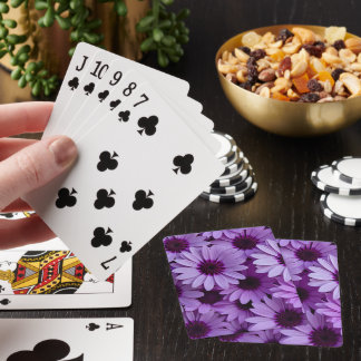 Jeu De Cartes Purple Flowers Classic Playing Cards