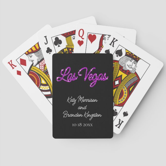 Jeu De Cartes Purple Las Vegas étincelles (dos)
