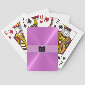Jeu De Cartes Purple Shiny Stainless Steel Metal 6
