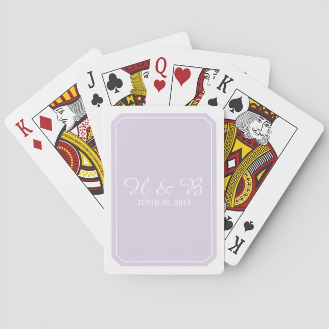 Jeu De Cartes Purple Simplement Élégant Jouer Cartes (dos)