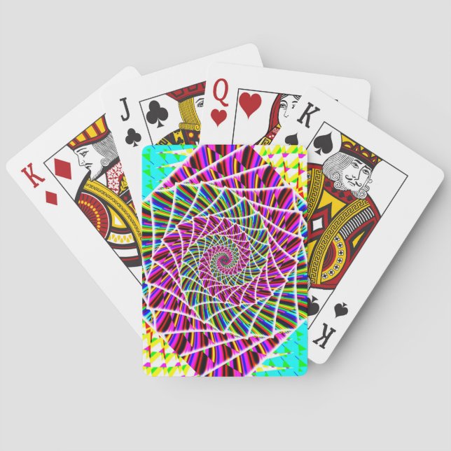 Jeu De Cartes Purple Spiral ( vous pouvez ajouter des mots ) (dos)