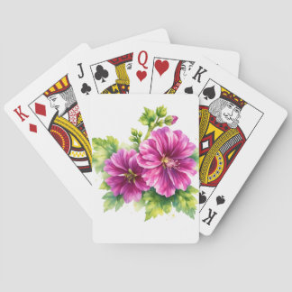 Jeu De Cartes Purple Watercolor Flower Illustration