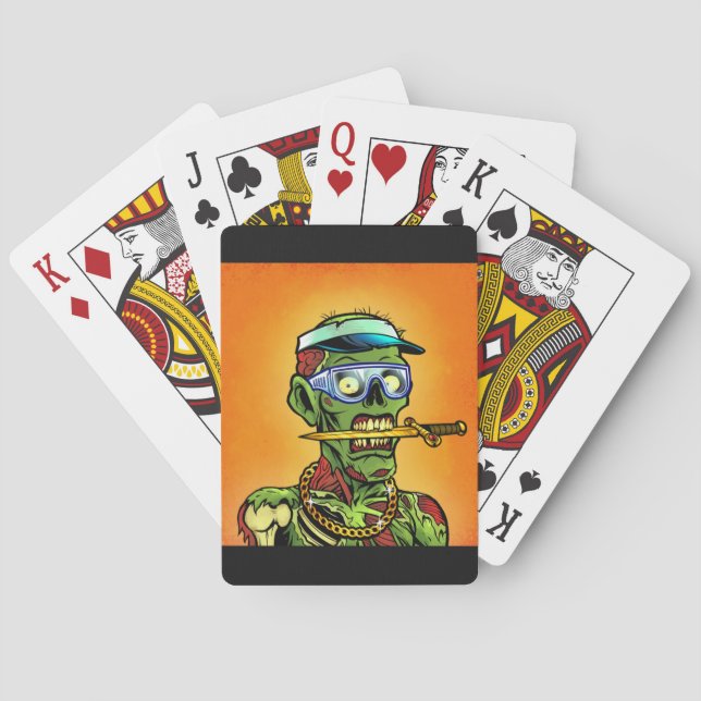 Jeu De Cartes Purple Zombie Jouer Cartes (dos)