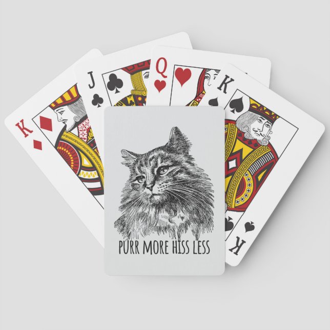 Jeu De Cartes Purr More Hiss Less Pretty Kitty (dos)