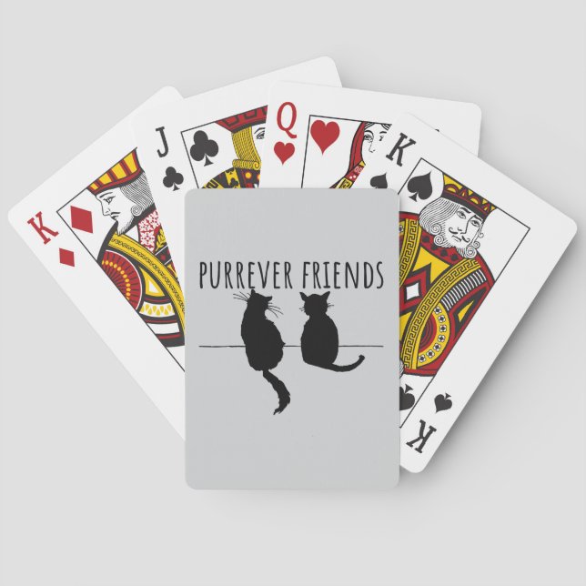 Jeu De Cartes Purrever Friends Cute Cat Best Friends (dos)