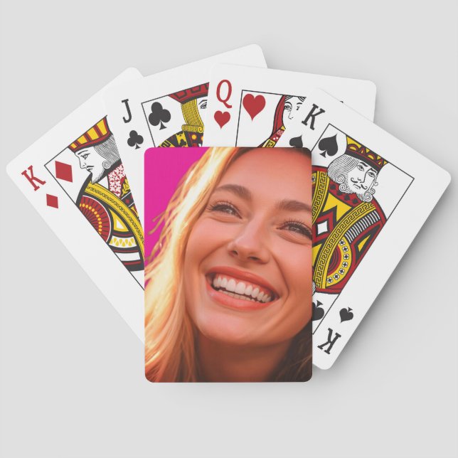 Jeu De Cartes Put Your Photo on a Pack of Classic Playing Cards (dos)