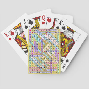 Jeu De Cartes Puzzle de recherche de mots - Chaotique résolu