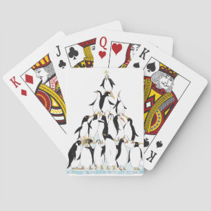 Jeu De Cartes Pyramide de manchots dessin animé drôle