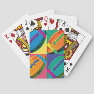 Jeu De Cartes Quatre boules de football de couleurs différentes