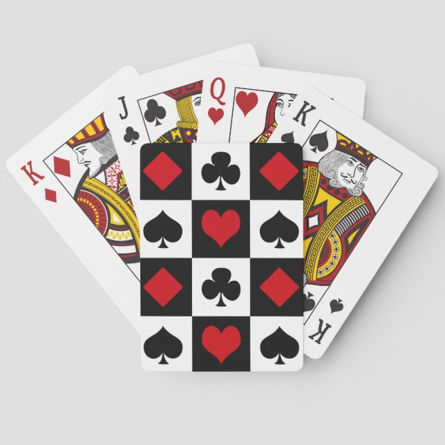 Jeu De Cartes Quatre combinaisons de cartes (dos)