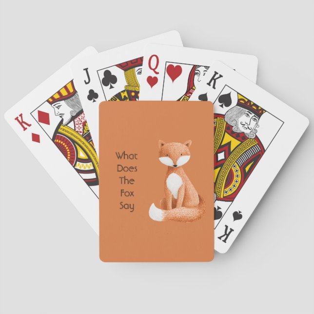 Jeu De Cartes Que dit le renard ?? (dos)