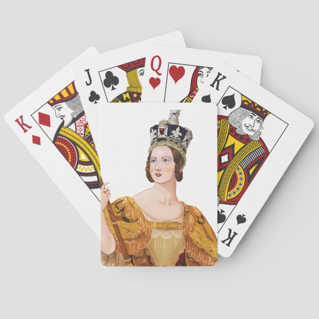 Jeu De Cartes Queen Victoria - illustrations historiques (dos)