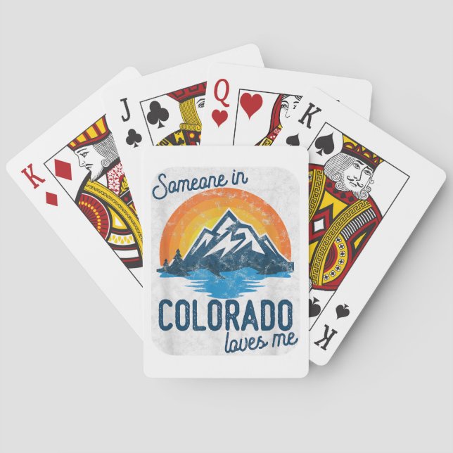 Jeu De Cartes Quelqu'Un Au Colorado M'Aime (dos)