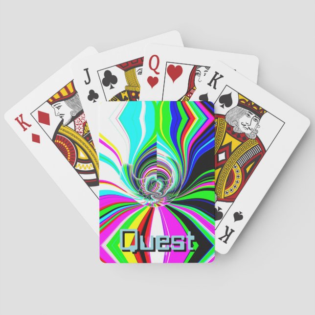 Jeu De Cartes Quest (vous pouvez modifier les mots) (dos)