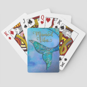 Jeu De Cartes Queue de sirène scintillante aux vibrations océani