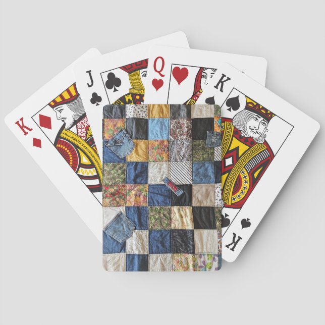 Jeu De Cartes Quilt de poche Denim (dos)
