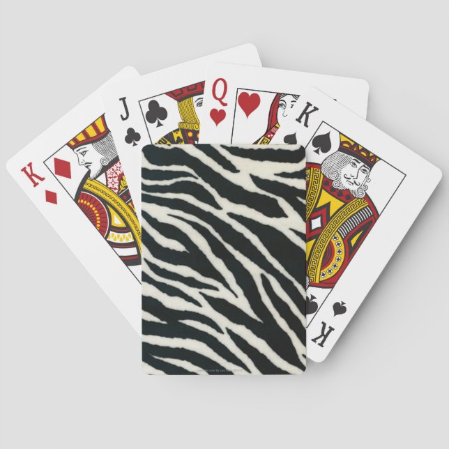 Jeu De Cartes RAB Rockabilly Impression Zèbre Noir & Blanc (dos)