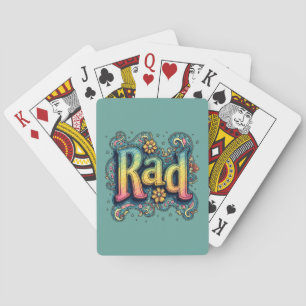 Jeu De Cartes Rad esthétique psychédélique groovy des années 70