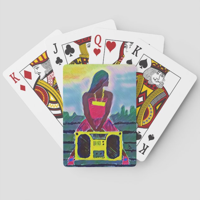 Jeu De Cartes "Radio RaQueen" (dos)