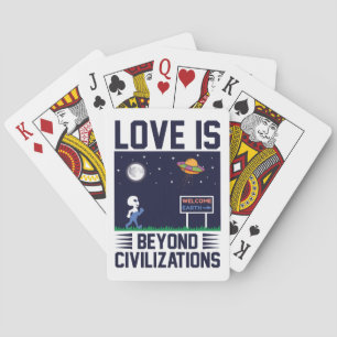 Jeu De Cartes Rafraîchir mignon modèle d'amour avec alien