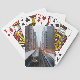 Jeu De Cartes Rail élevé Chicago du centre au-dessus de Wabash