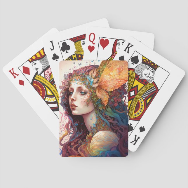 Jeu De Cartes Rainbow Goddess Imaginaire Art (dos)