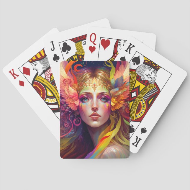 Jeu De Cartes Rainbow Goddess Imaginaire Art (dos)