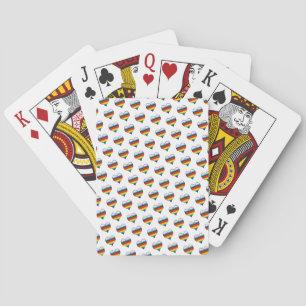 Jeu De Cartes Rainbow Heart Motif Jouer des cartes