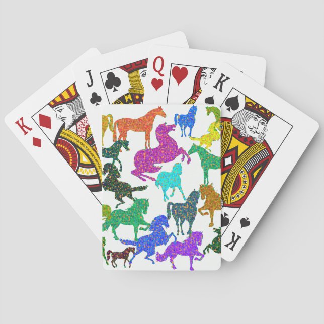 Jeu De Cartes Rainbow Horses - "Dotty about Horses !" (dos)