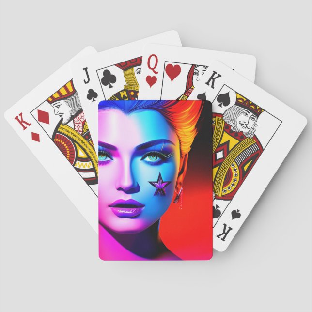 Jeu De Cartes Rainbow Lady (dos)