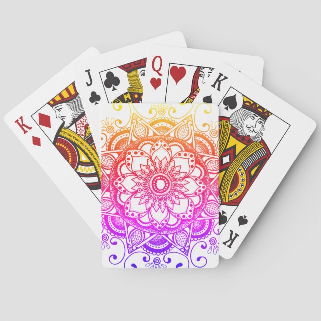 Jeu De Cartes Rainbow Mandala Deck de cartes (dos)