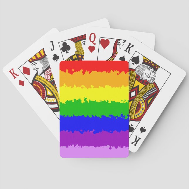 Jeu De Cartes Rainbow moderne (dos)