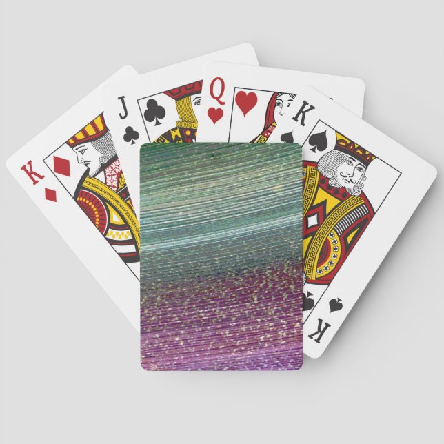 Jeu De Cartes Rainbow Textured Pink Poker Deck de cartes (dos)