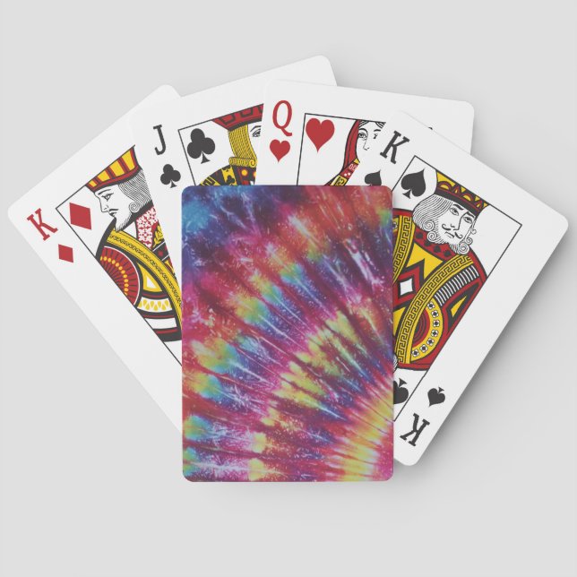 Jeu De Cartes Rainbow Tie Dye Bicycle Lecture Cartes (dos)