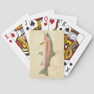 Jeu De Cartes Rainbow Trout Pêche Cartes de Jeu