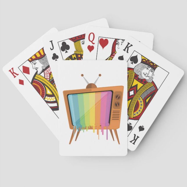 Jeu De Cartes Rainbow TV (dos)