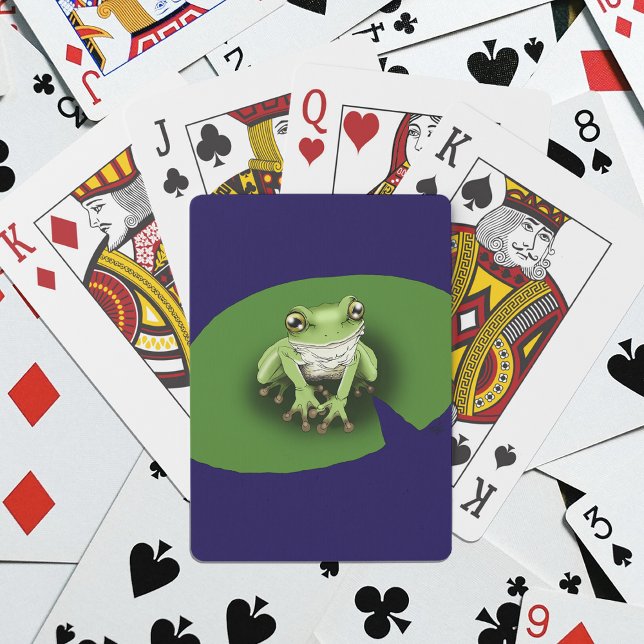 Jeu De Cartes Rainette verte américaine sur nénuphar (Créateur téléchargé)