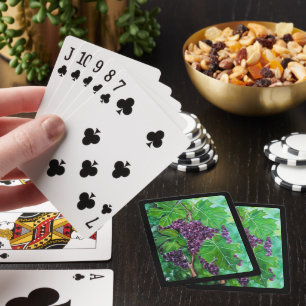 Jeu De Cartes Raisins sur une vigne d'août par Alfred Fox