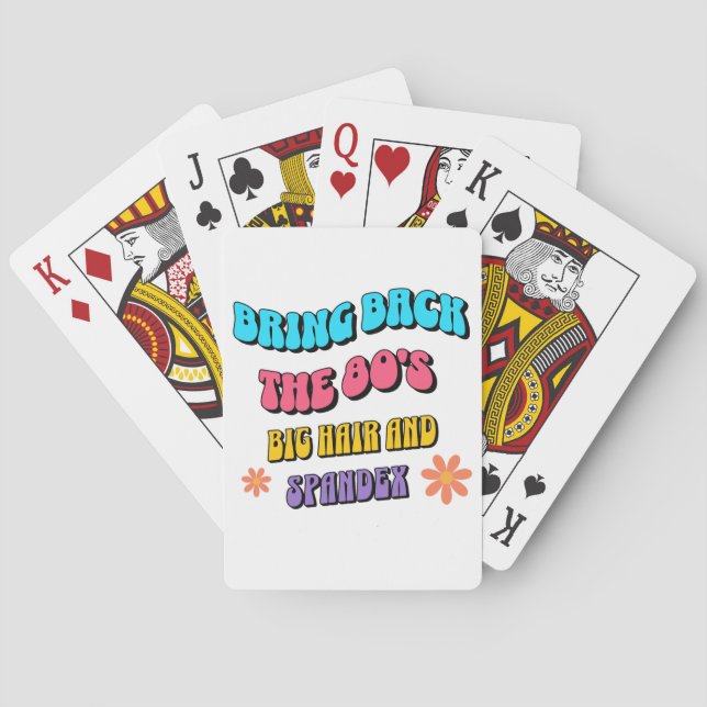 Jeu De Cartes Ramener les années 80 (dos)