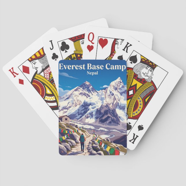 Jeu De Cartes Randonnée au camp de base de l'Everest Népal (dos)