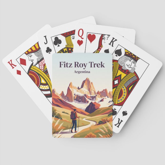 Jeu De Cartes Randonnée Fitz Roy El Chaltén Argentine (dos)