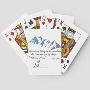 Jeu De Cartes Randonnée montagnes L'Univers murmure Bienvenue à
