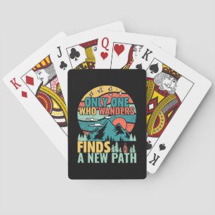Jeu De Cartes Randonnée Qui Se Promène Trouve Un Nouveau Chemin