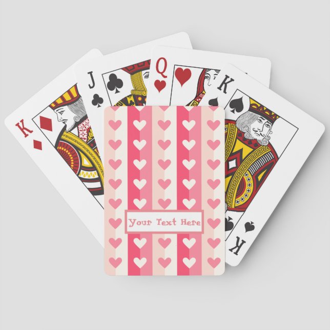 Jeu De Cartes Rangées de coeur (dos)